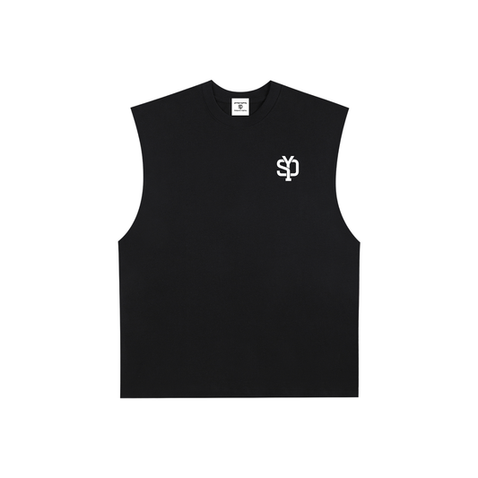 Mens Beach Raw Edge Singlet