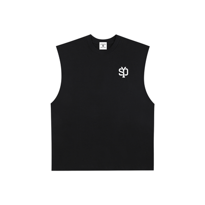 Mens Beach Raw Edge Singlet