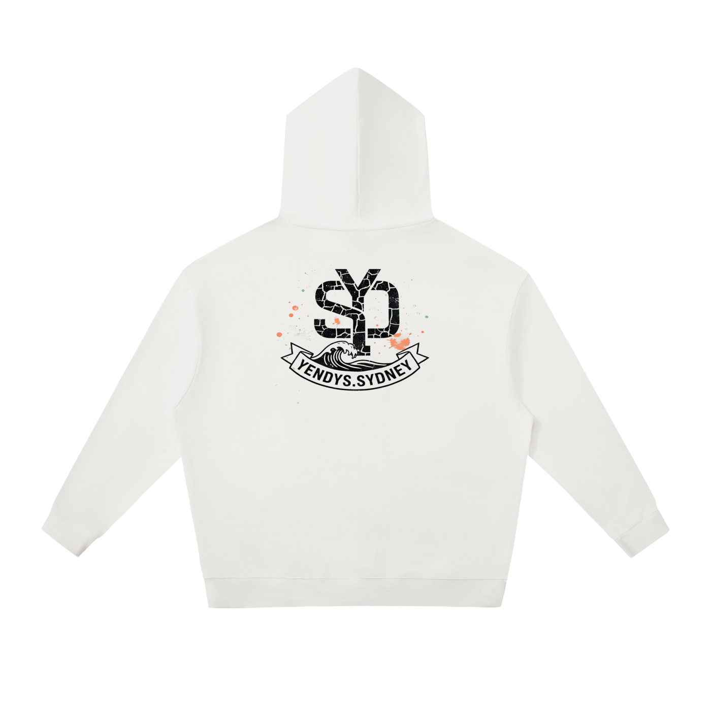 Beach Design Yendys Text Hoodie