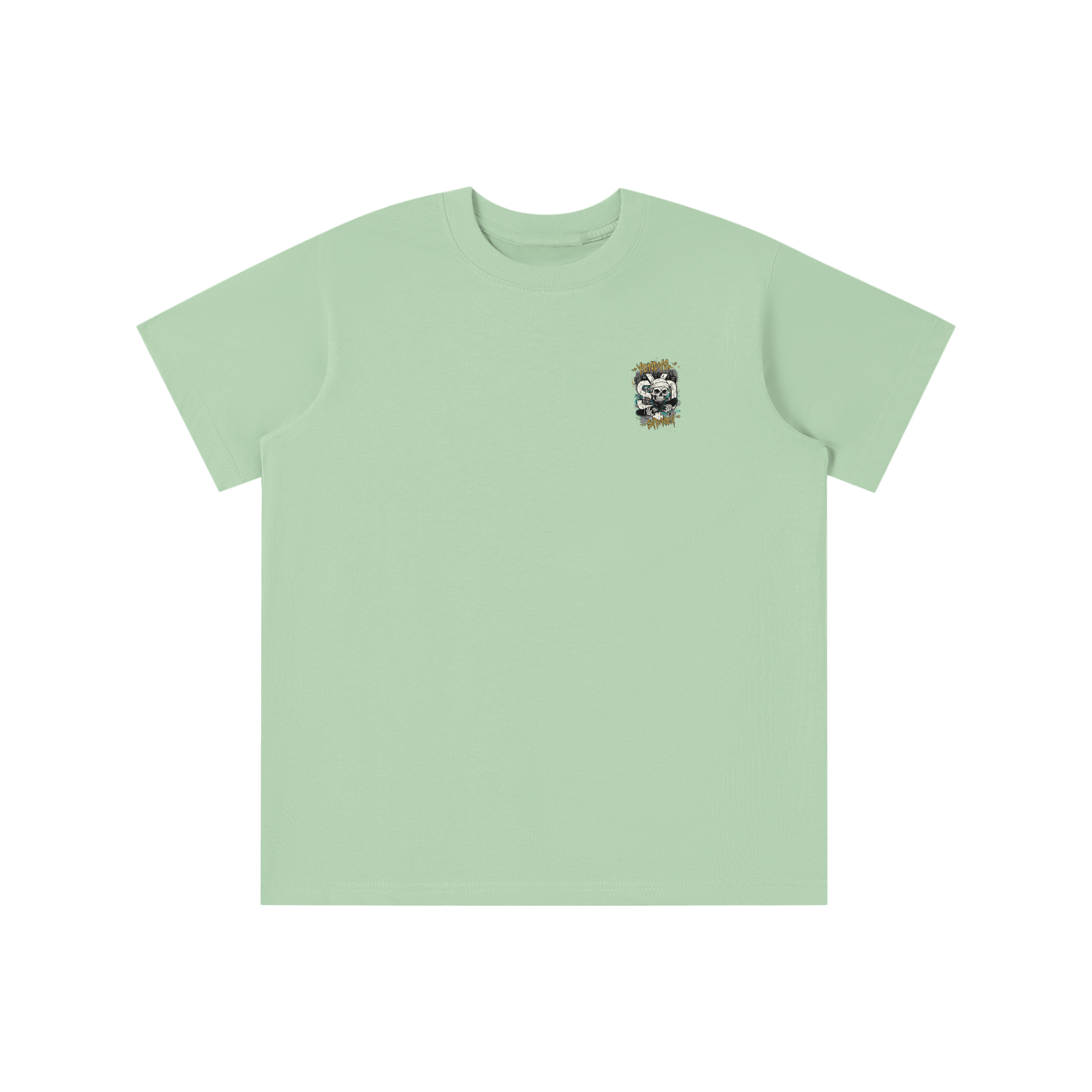 Boys yendys Skull Front Logo Tee
