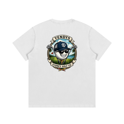 Mens yendys Text Golf Club Tee