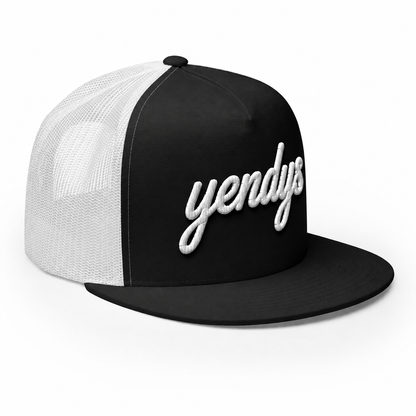 yendys 3D Embroidered Script Trucker Hat
