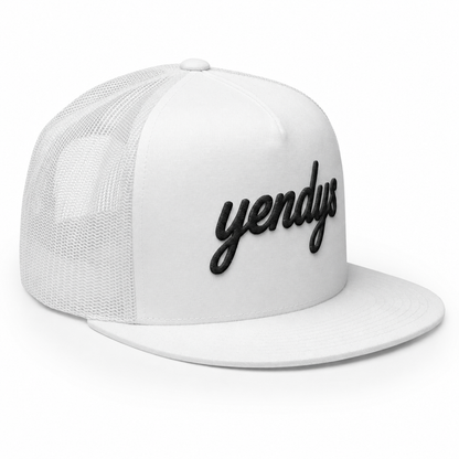 yendys 3D Embroidered Script Trucker Hat