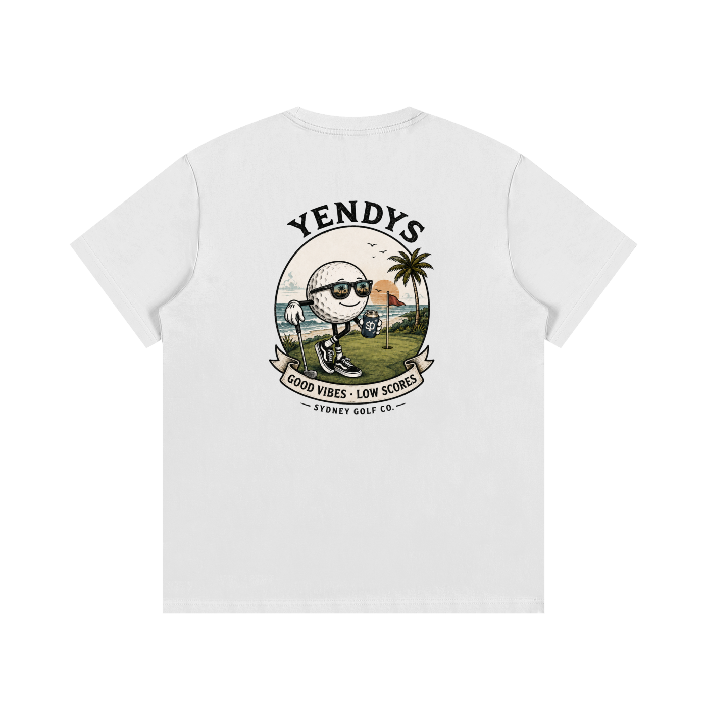 Mens yendys Golf Palm Performance Tee