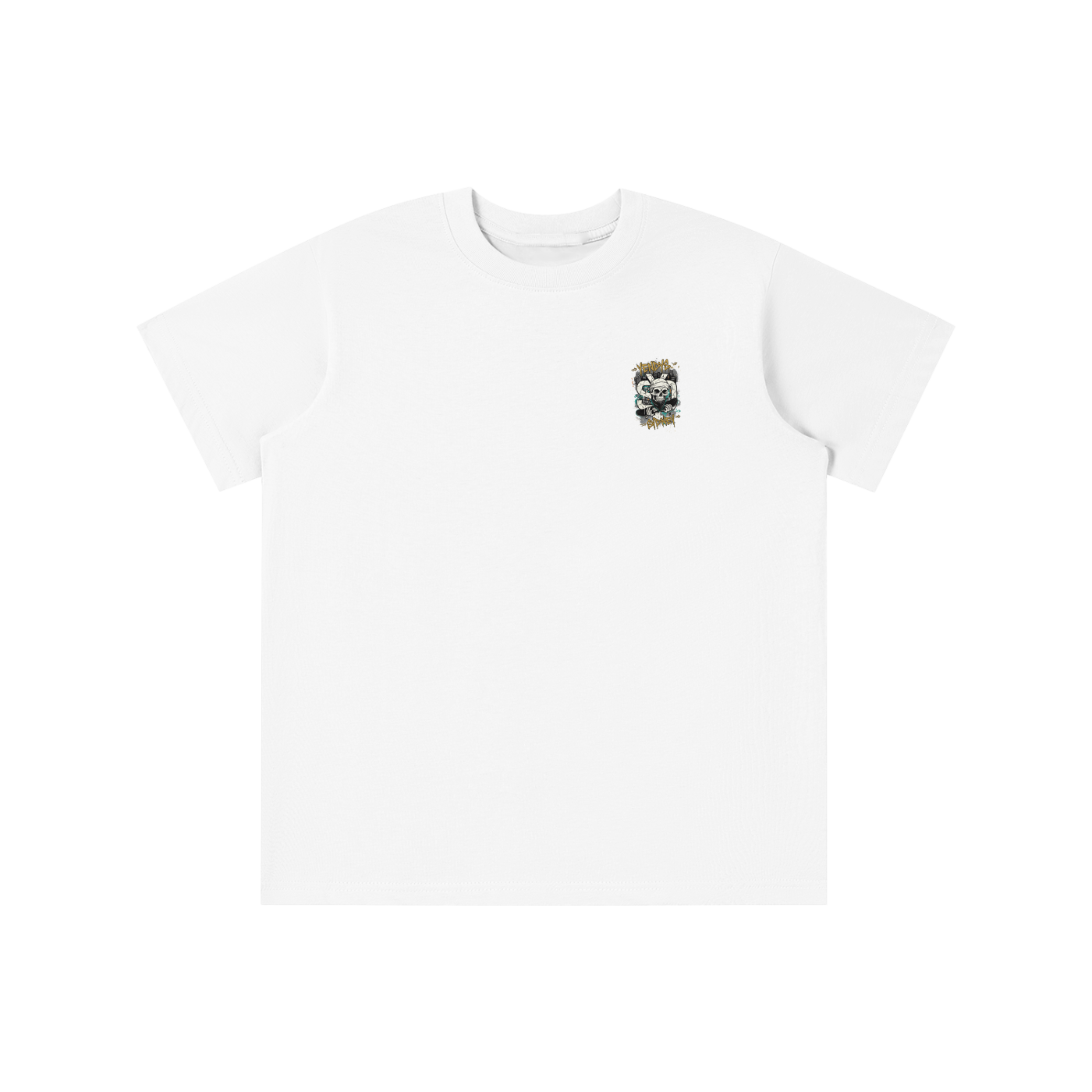Boys yendys Skull Front Logo Tee