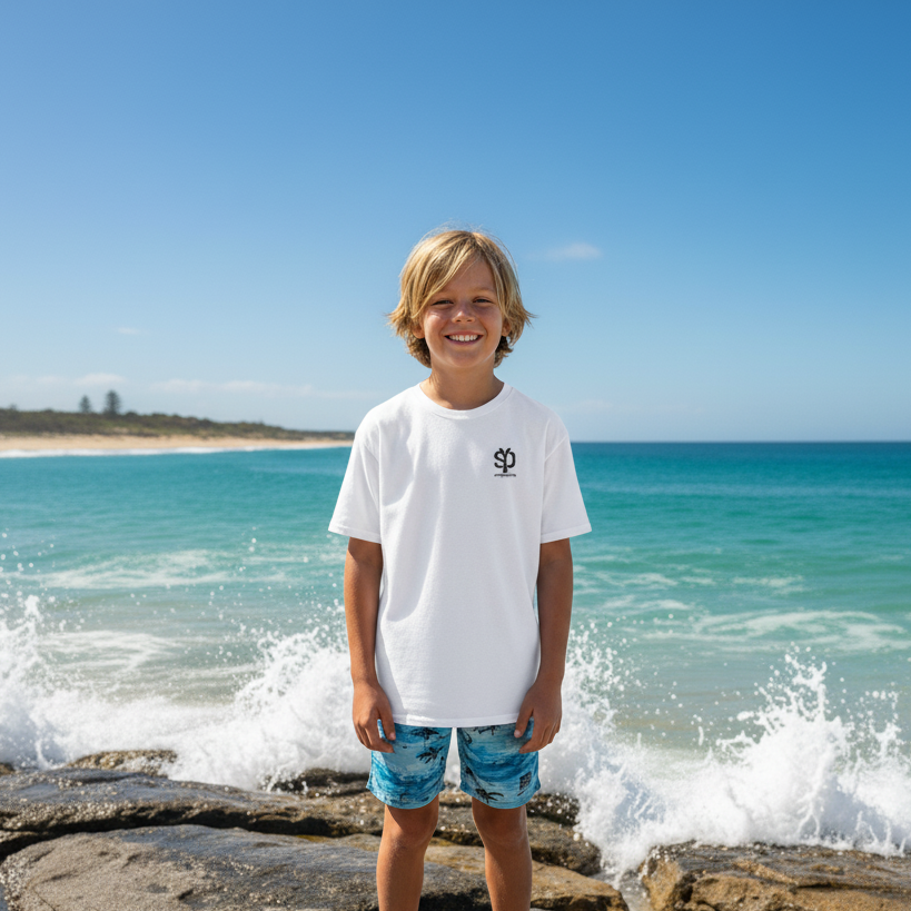 Boys SYD Front Logo Tee - yendys.sydney