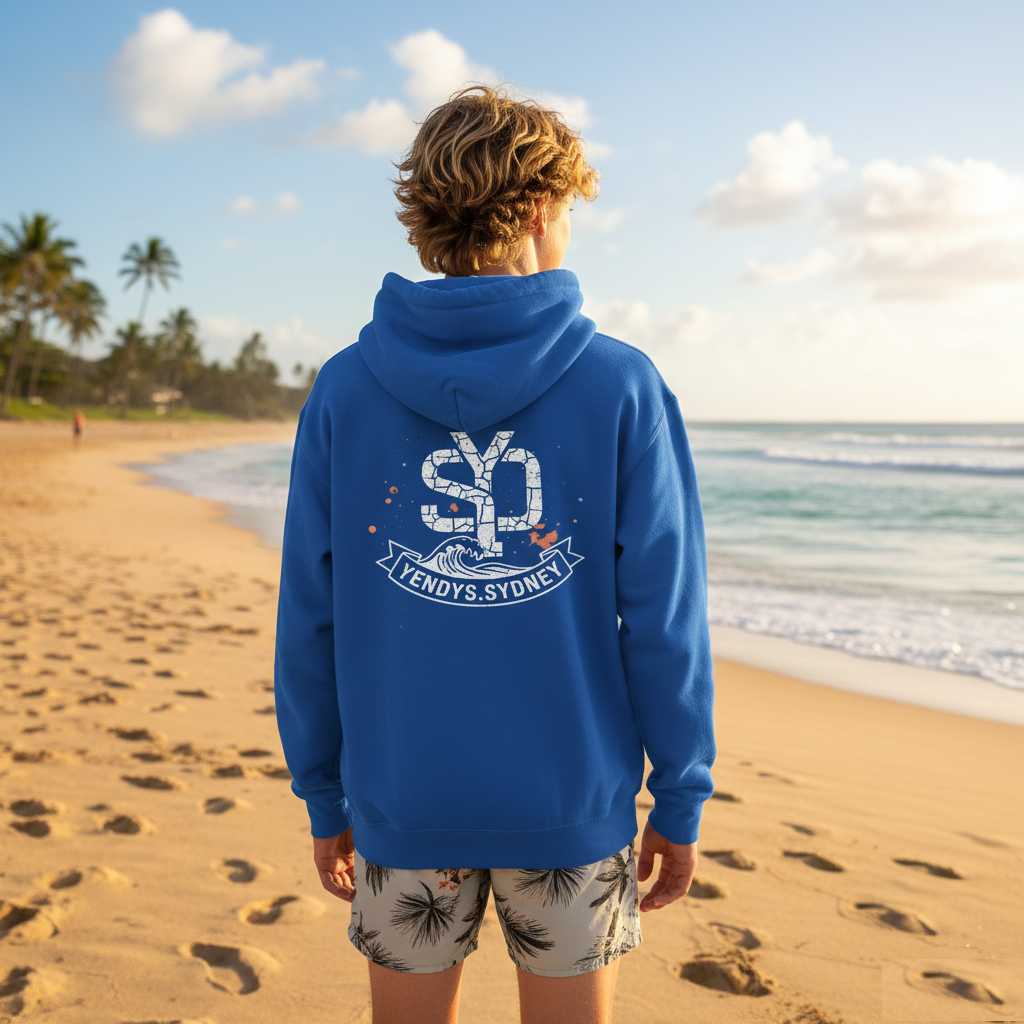 Boys Surf Back Logo Hoodie