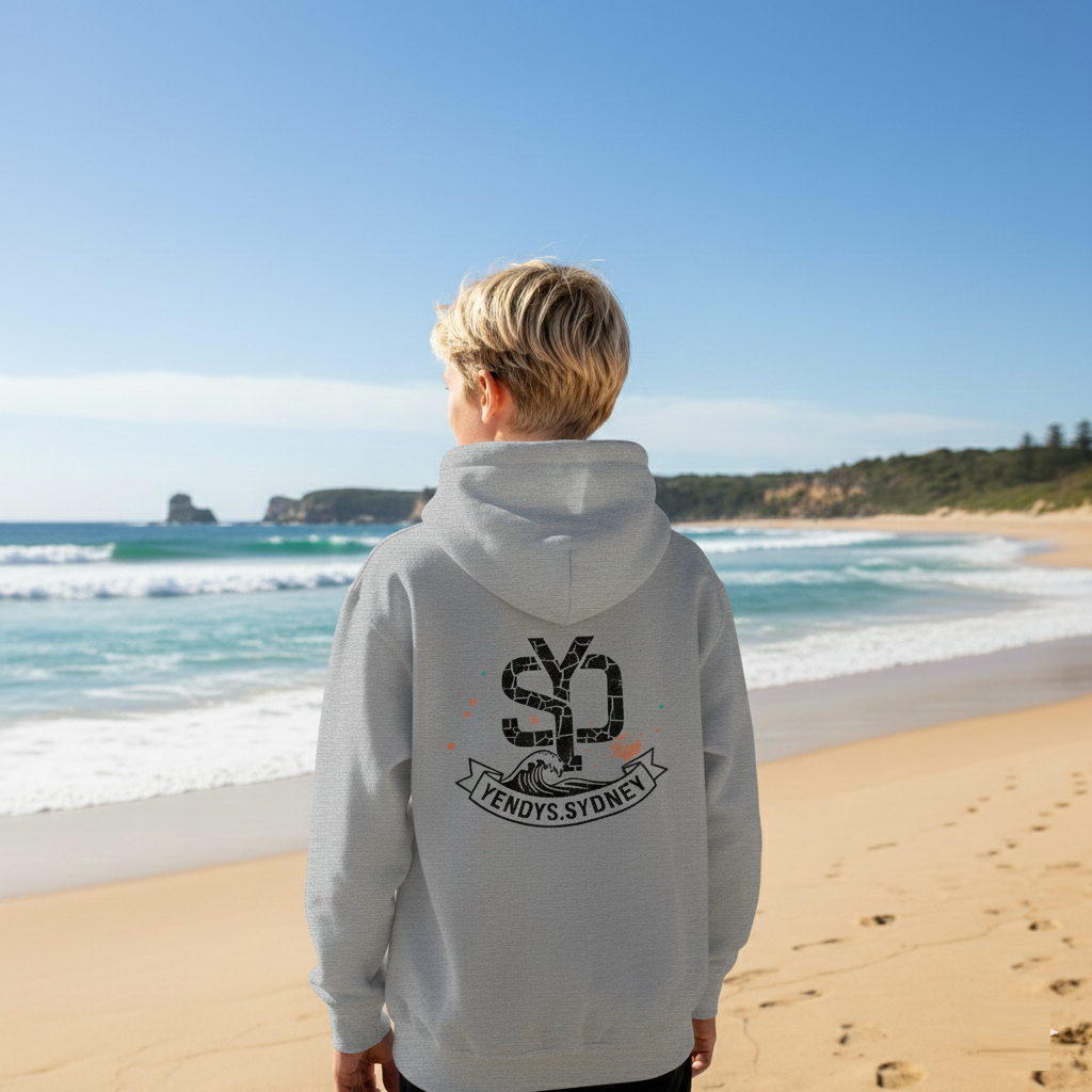 Boys Surf Back Logo Hoodie