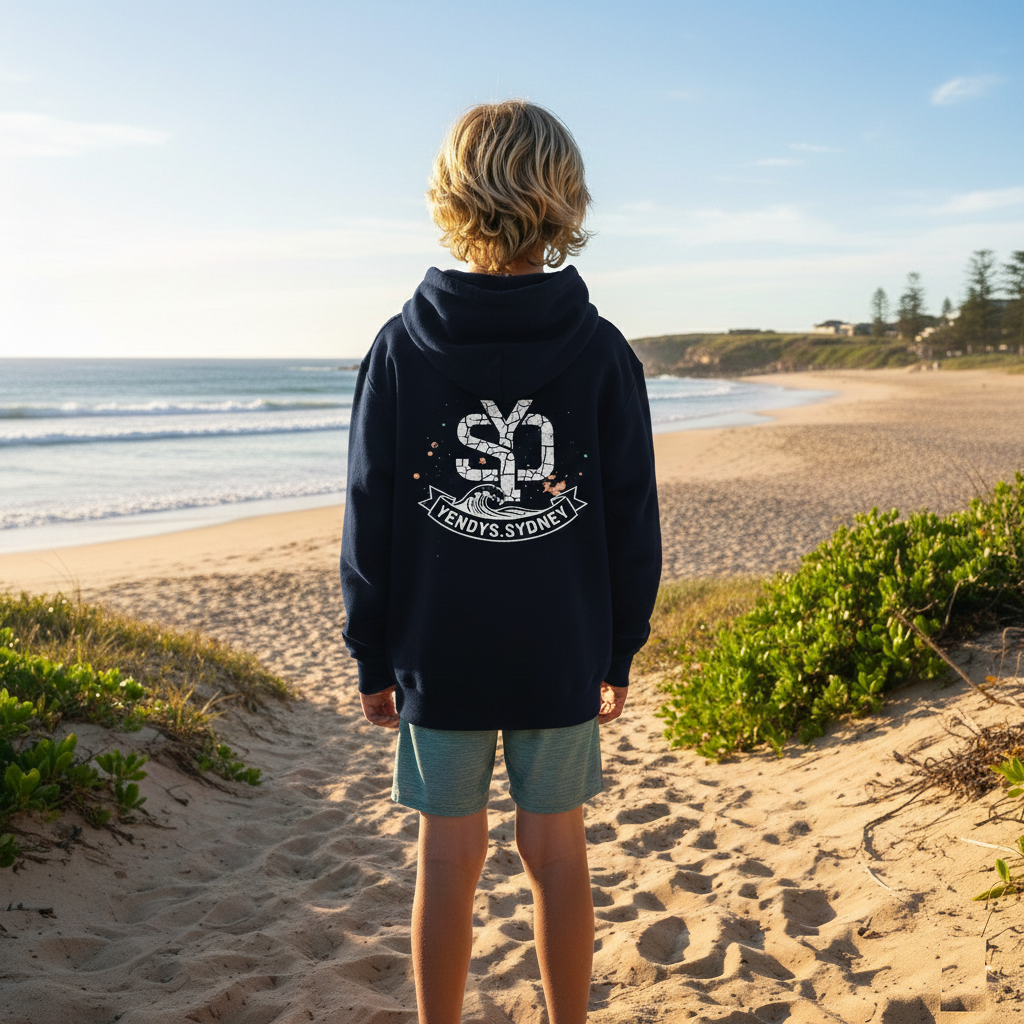 Boys Surf Back Logo Hoodie