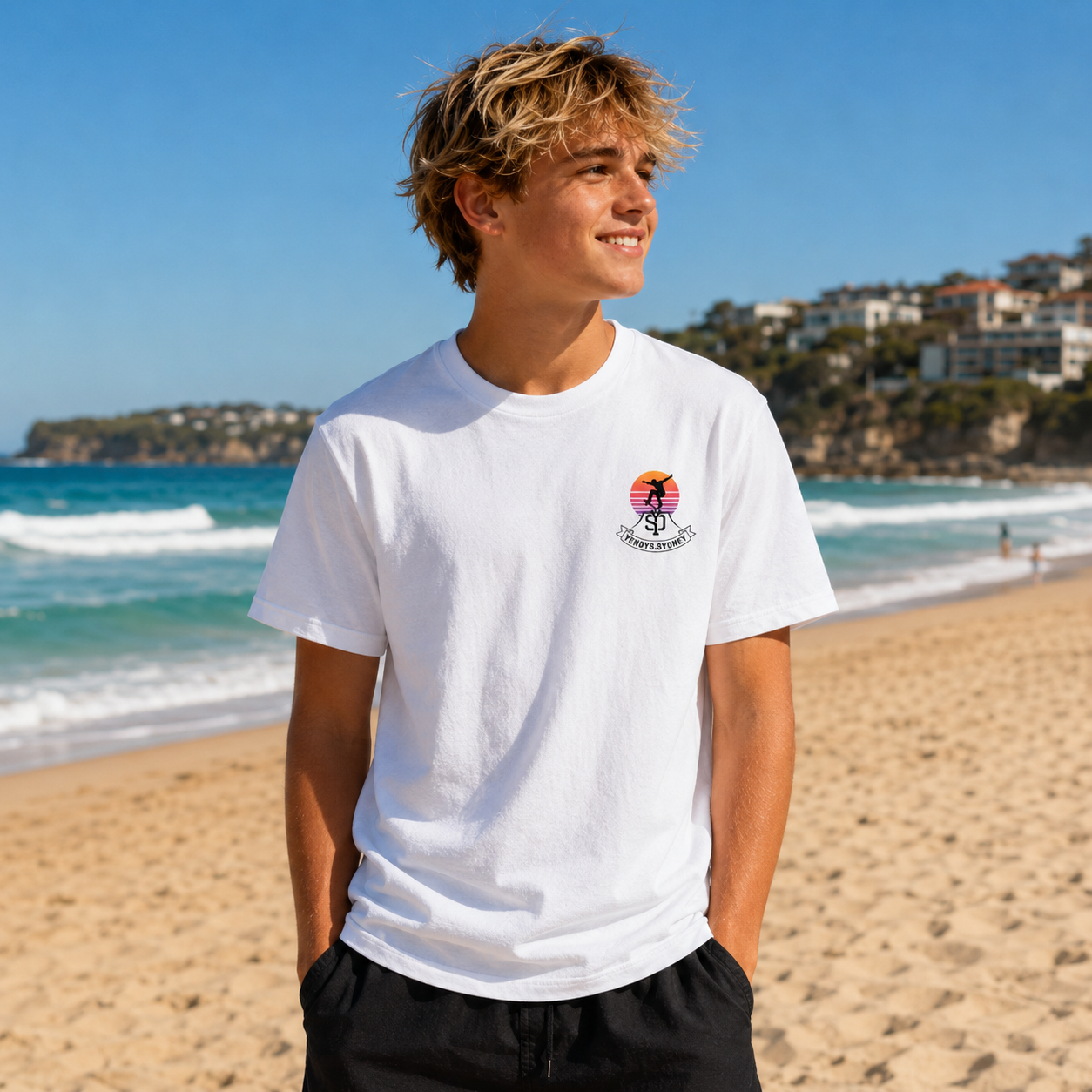 Boys yendys Ramp Front Logo Tee