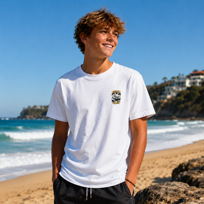 Boys yendys Skull Front Logo Tee