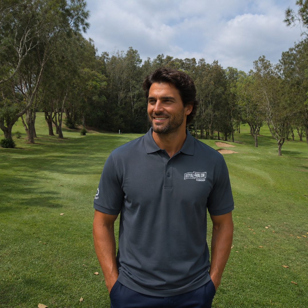yendys x Royal Avalon Clubhouse - Men's Premium Cotton Polo