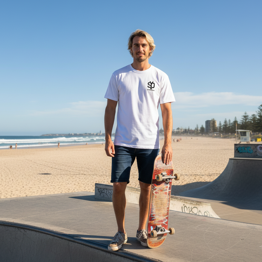 Mens SYD Web Front Logo Tee