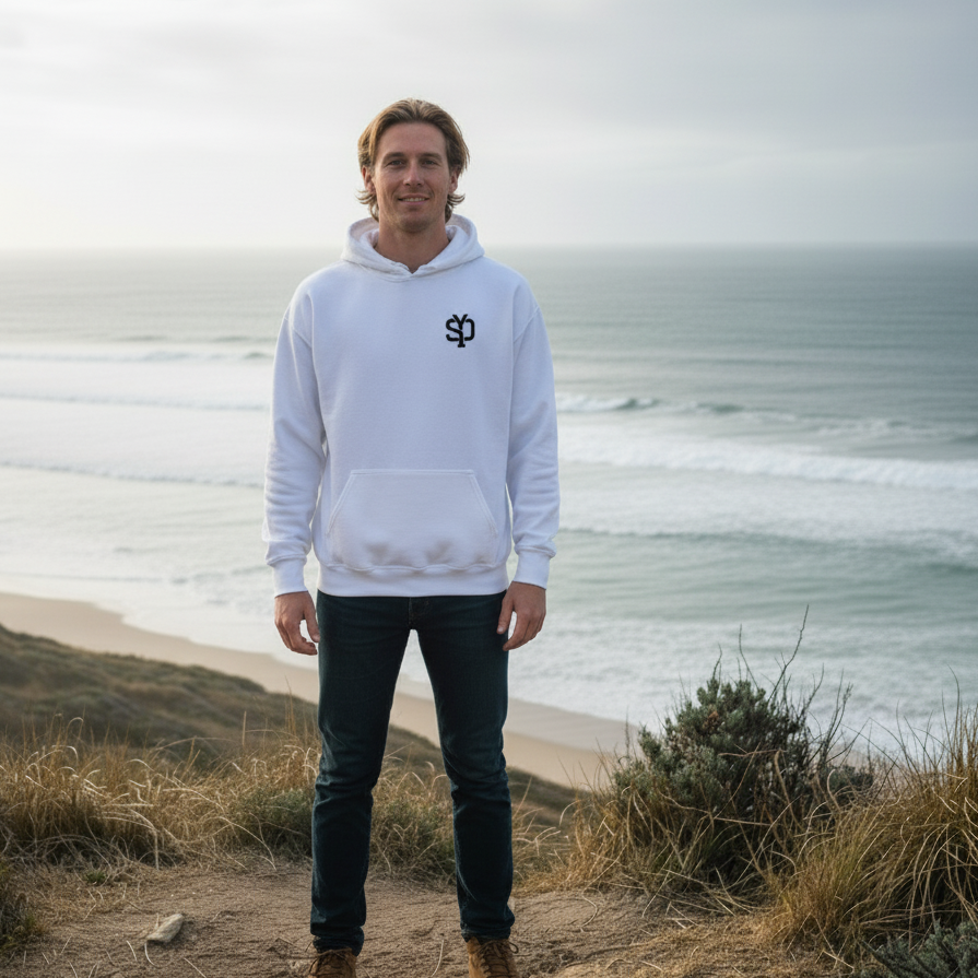 Mens Skate Back Logo Hoodie