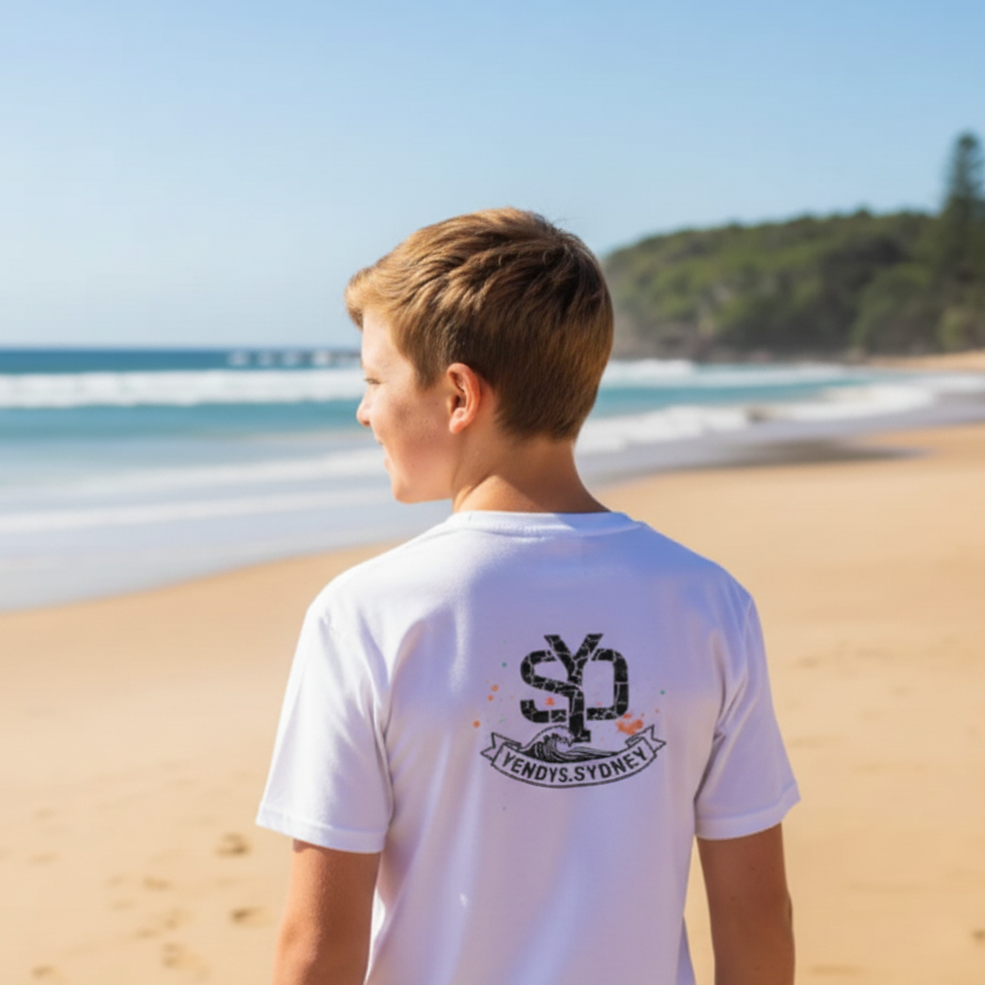 Boys Surf Back Logo Tee