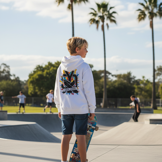 Boys Skate Back Logo Hoodie