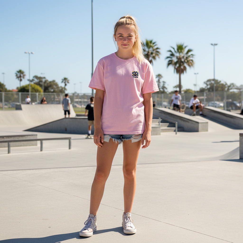 Girls Skate Front Logo Tee - yendys.sydney