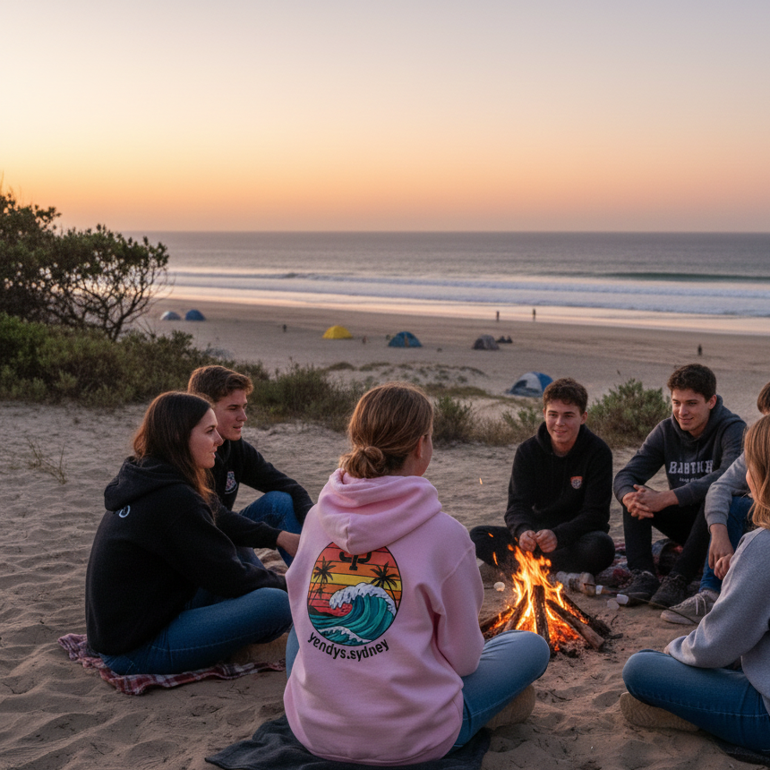 Girls Wave Back Double Logo Hoodie - yendys.sydney