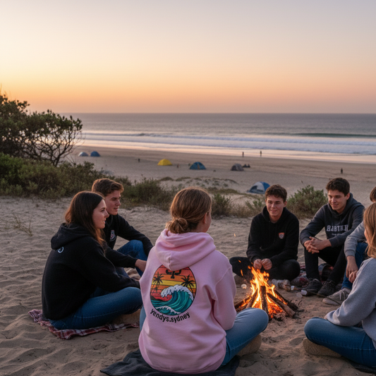 Girls Wave Back Double Logo Hoodie - yendys.sydney