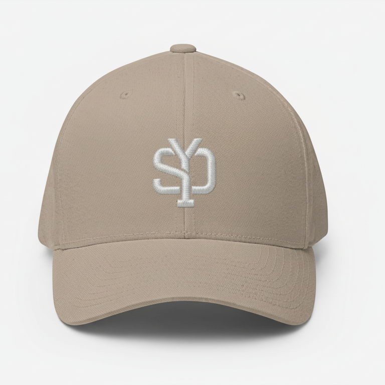 Mens SYD 3D Embroidered Closedback Hat