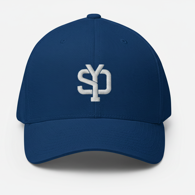 Mens SYD 3D Embroidered Closedback Hat