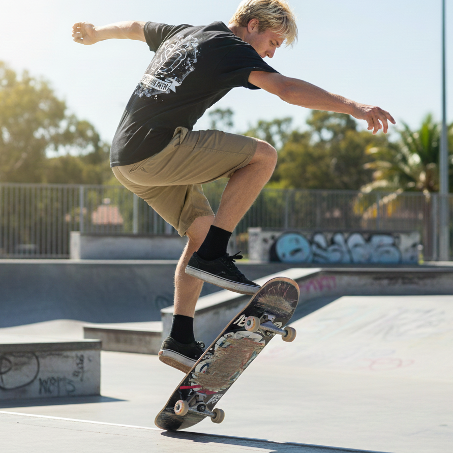 Mens Shread Skate Performance Tee