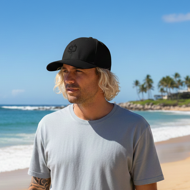 Mens Stealth 3D Embroidered Closedback Hat - yendys.sydney