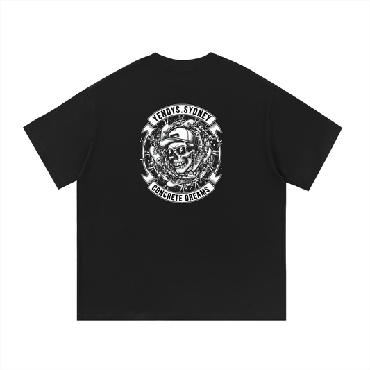 Mens Skull Skate Heavyweight Tee